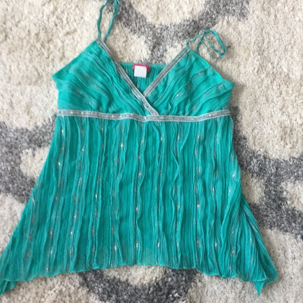Água blue shinning top
